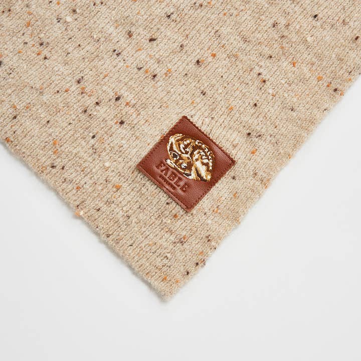 Fable England - Wholesale Scarf - Women's - Donegal Scarf - Taupe2