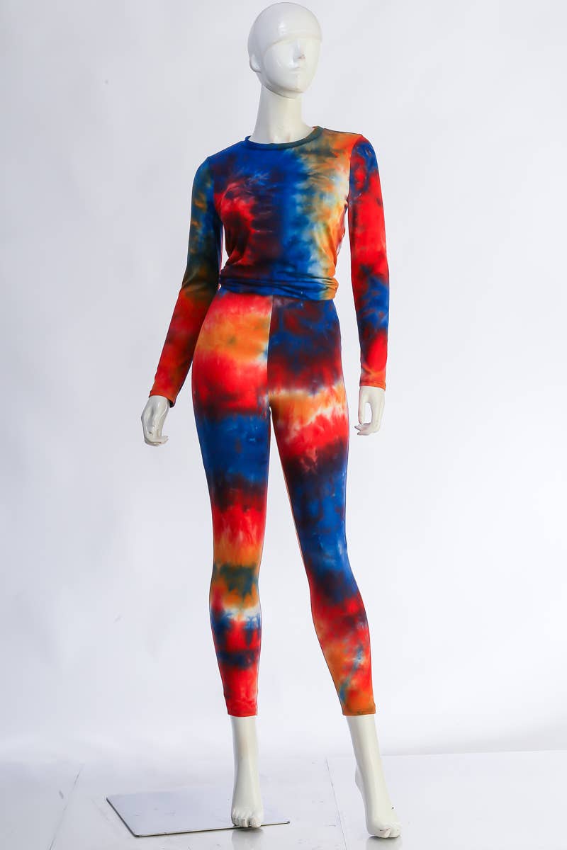Multi T5827-B10603 Tie Dye 2-delige set voor groothandel op Faire1