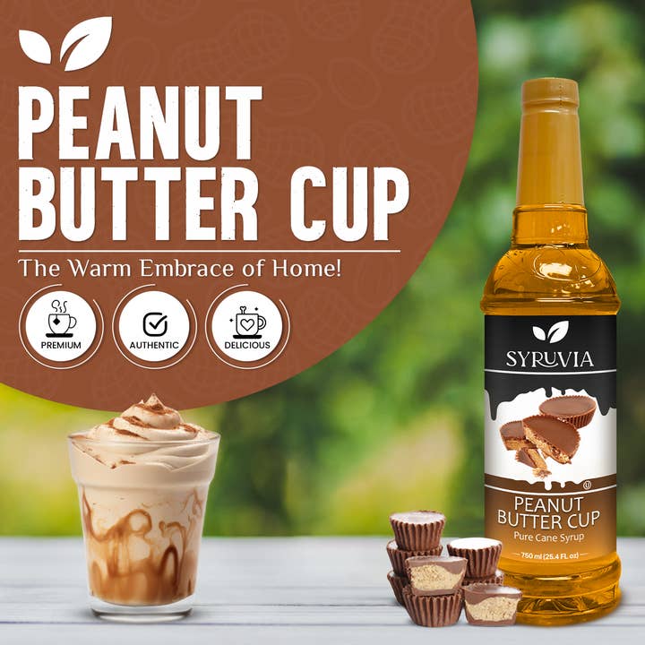 Syruvia - Wholesale Flavored Syrup - Peanut Butter Cup Syrup1