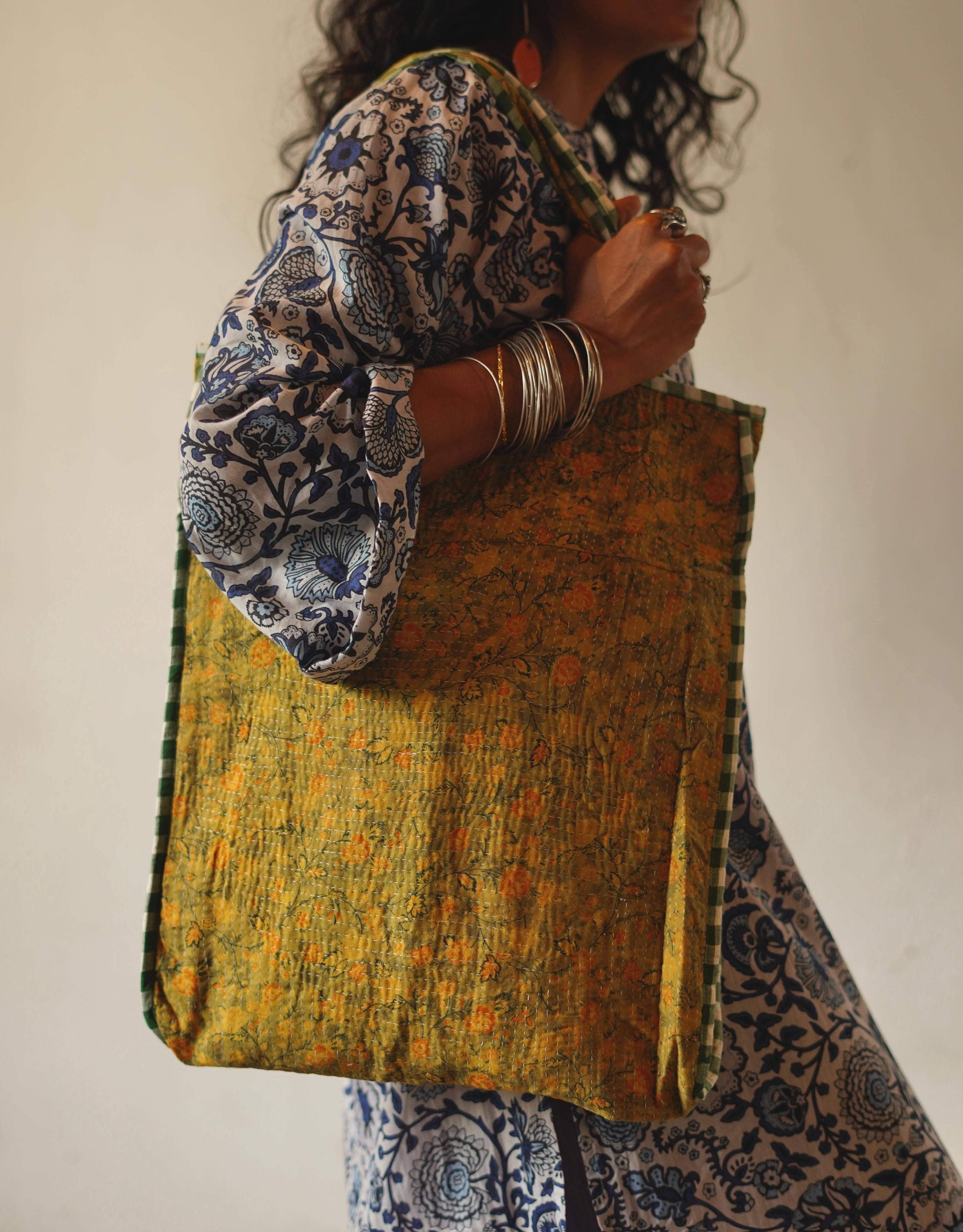 Annahmol - Wholesale Tote Bag - Women's - Vintage Textile one of a kind Cotton Totes15