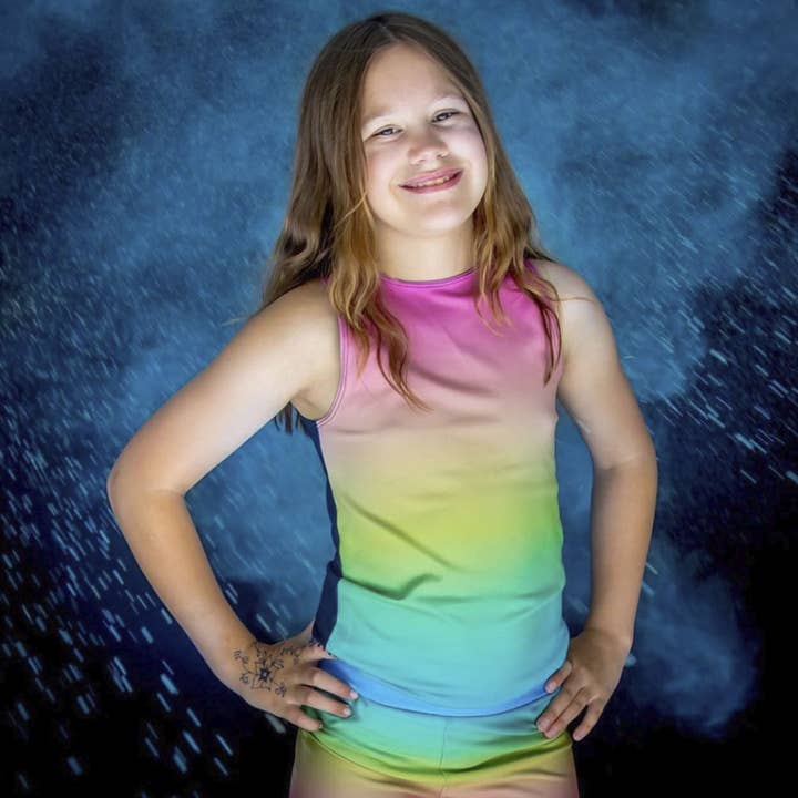 Rainbow Ombre Tank Top for engroshandel hos Sugar Lulu