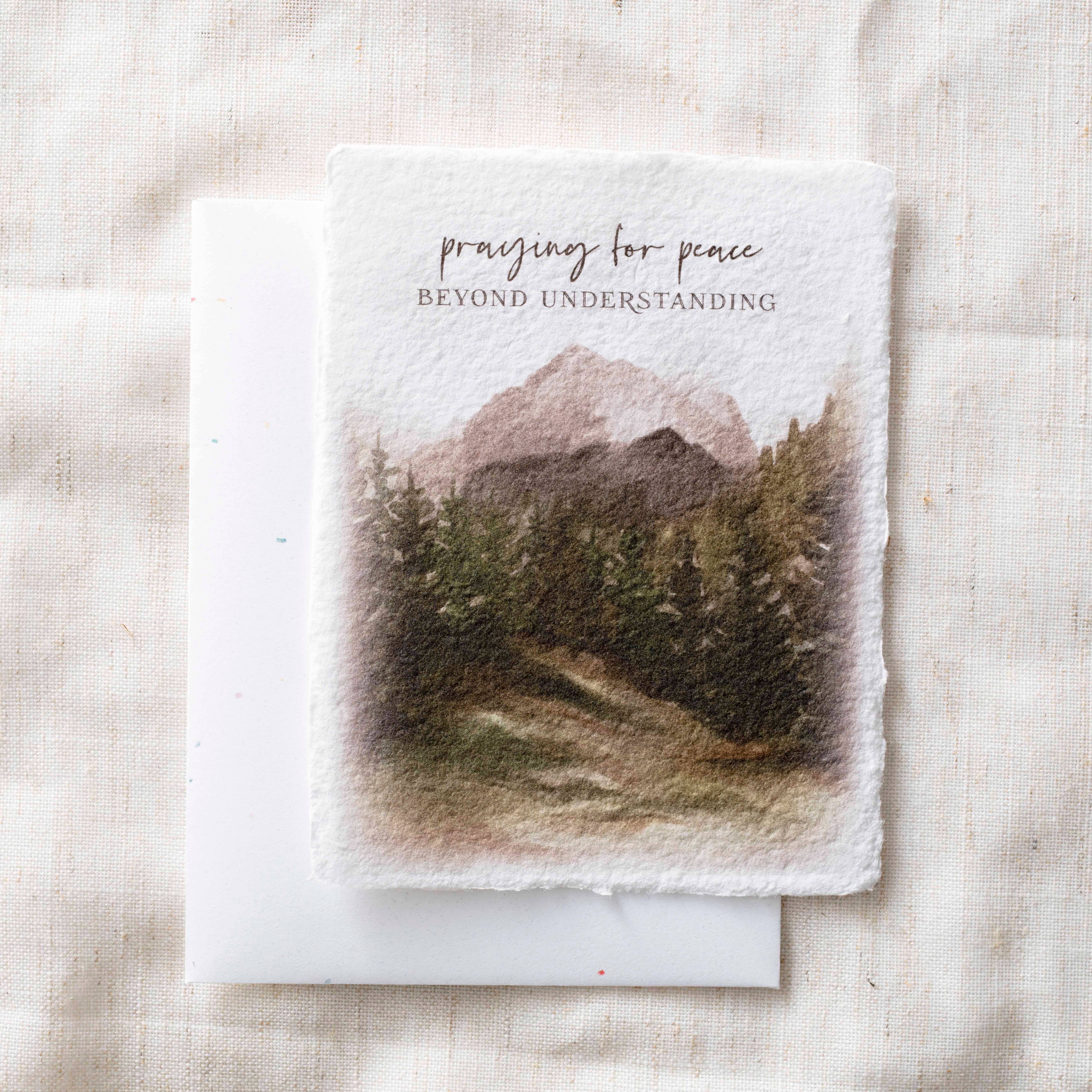 Paper Baristas - Wholesale Everyday Greeting Card - Praying for Peace | Eco-Friendly Fair Trade Greeting Card