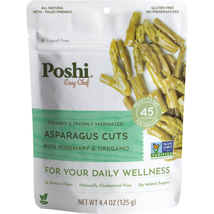 Poshi - Marinated Asparagus -Rosemary & Oregano 4.4oz for wholesale by POSHI
