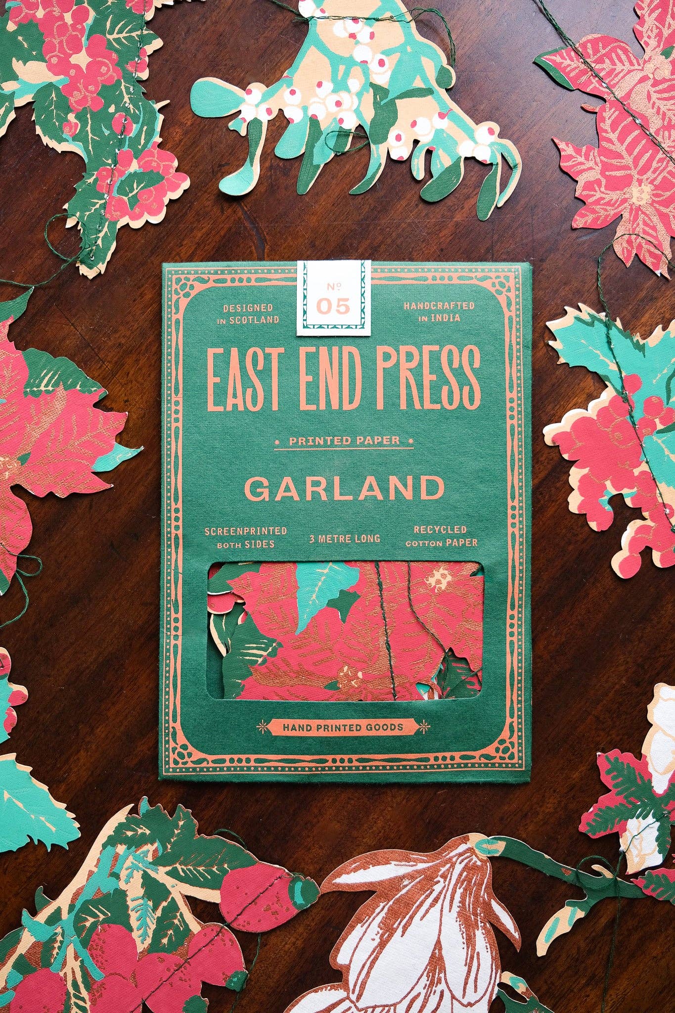 East End Press - Wholesale Bunting/Garland - Foliage Sewn Garland0