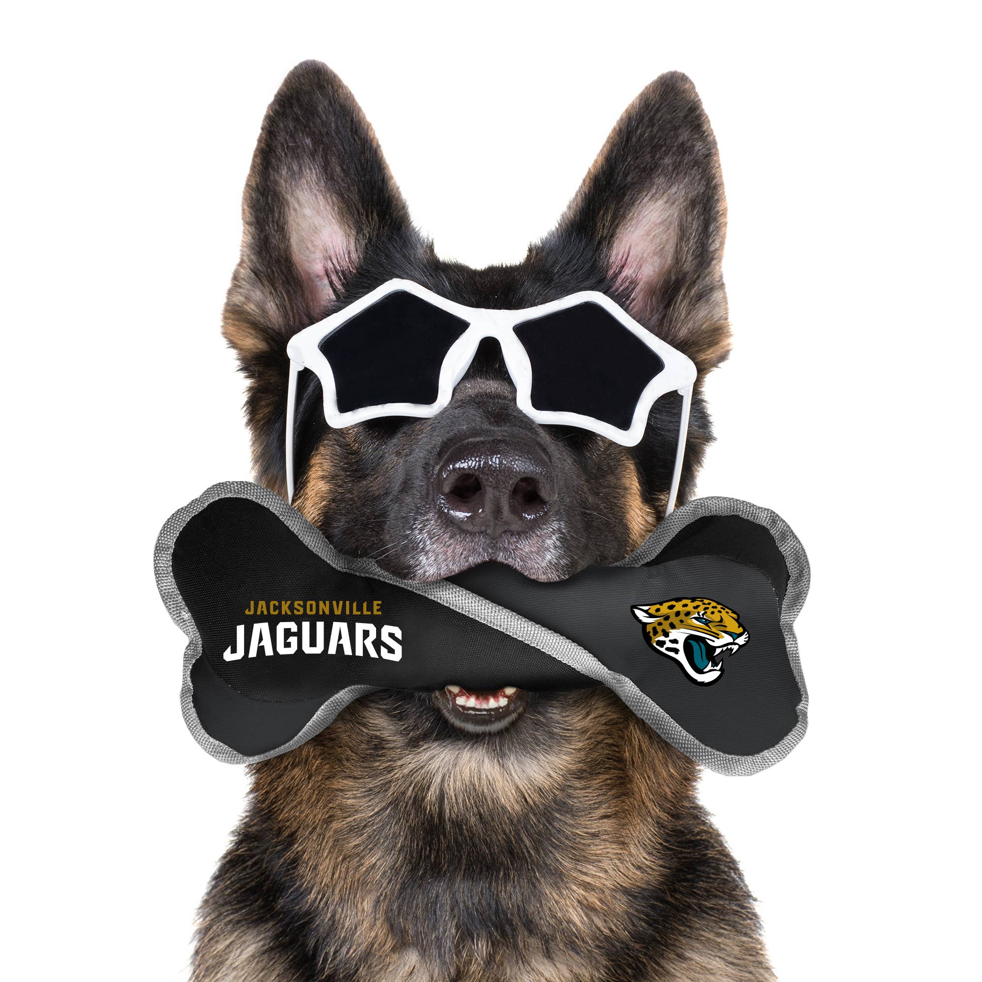 Little Earth Productions - Wholesale Pet Chew Toy - Dog - NFL Jacksonville Jaguars Pet Tug Bone1