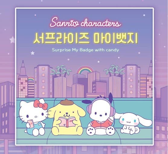 K-Wonderland - Wholesale Lapel Pin/Button - Sanrio Character pins Badge Random Egg Box-24Pcs Limited6