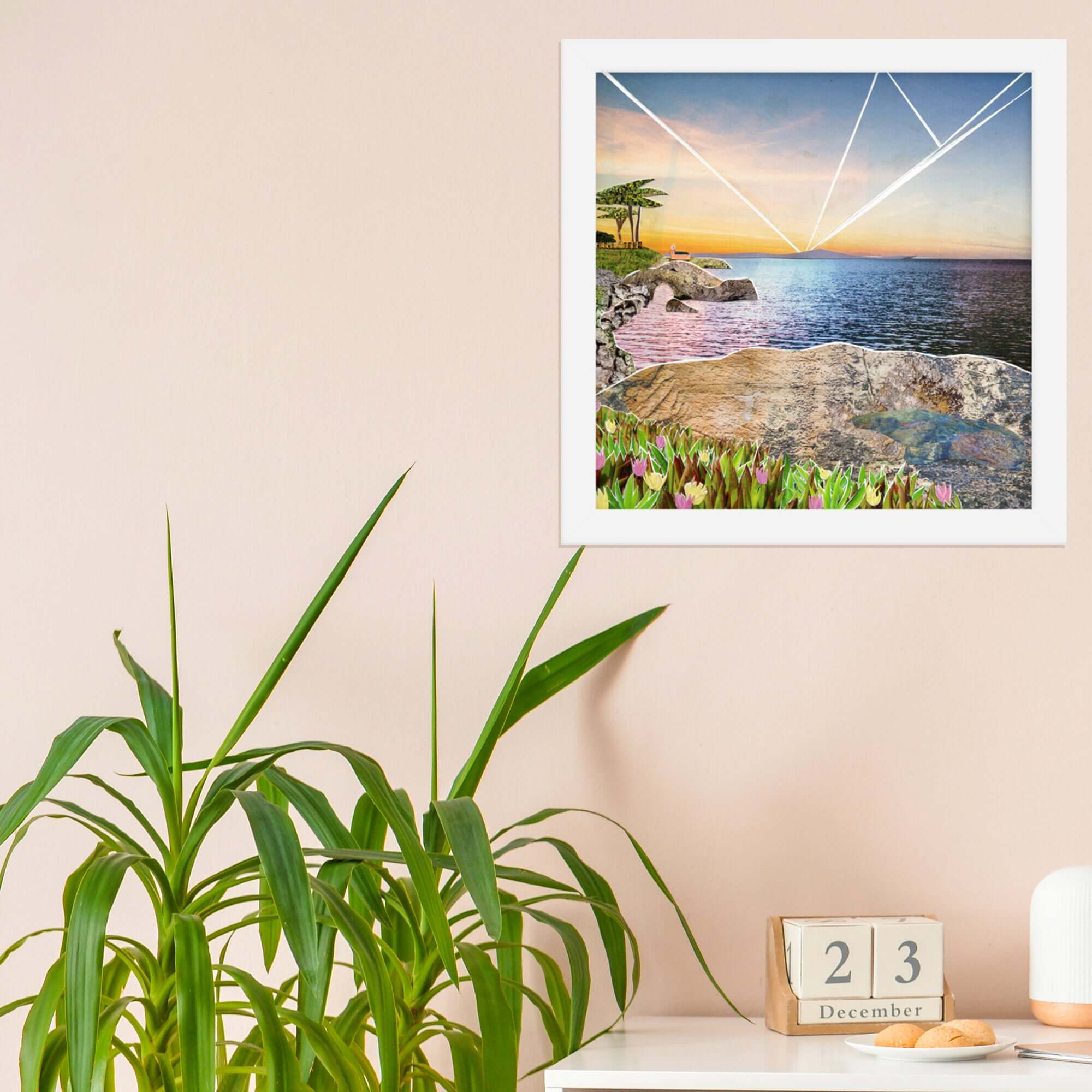 more the merrlier - Wholesale Art Print - Santa Cruz Framed Collage Art Print1