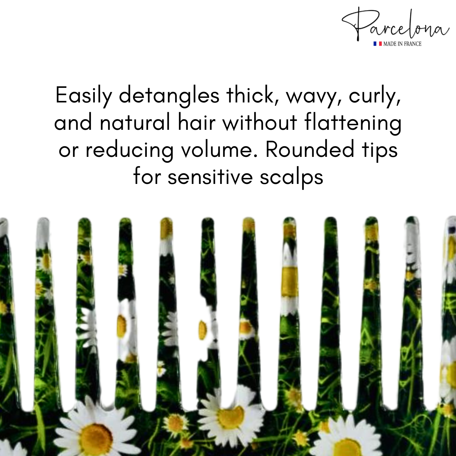 Parcelona - Wholesale Hair Brush/Comb - Parcelona Wide Tooth Comb Tropical Toucan Floral Print Comb for Thick Curly Hair46