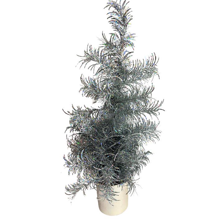 24 In Tinsel Tree 84578-Silver for wholesale by Trendy tree