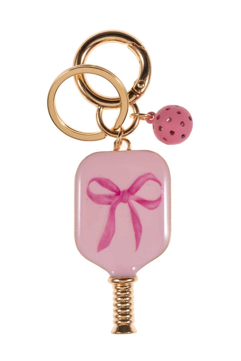 Designature New York - Wholesale Sleutelhanger - Dames - Pickleballvormige sleutelhanger met emaille en strikpatroon6