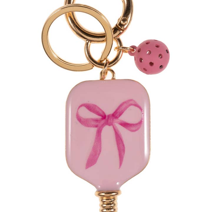 Designature New York - Wholesale Sleutelhanger - Dames - Pickleballvormige sleutelhanger met emaille en strikpatroon6