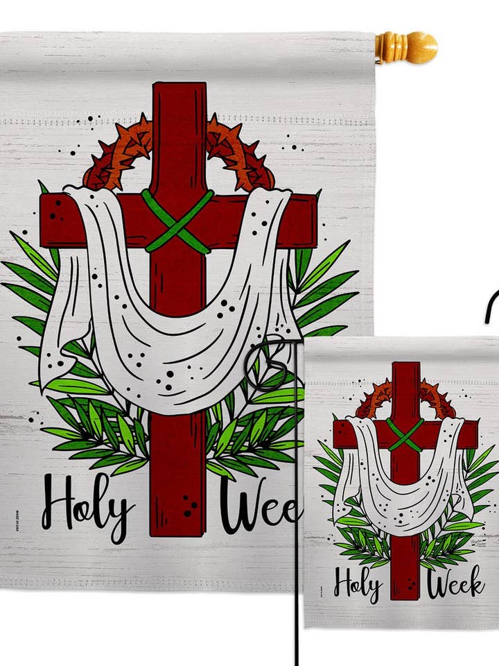 Bandiera decorativa religiosa della Settimana Santa per la vendita all'ingrosso da parte di Two Group Flag Co