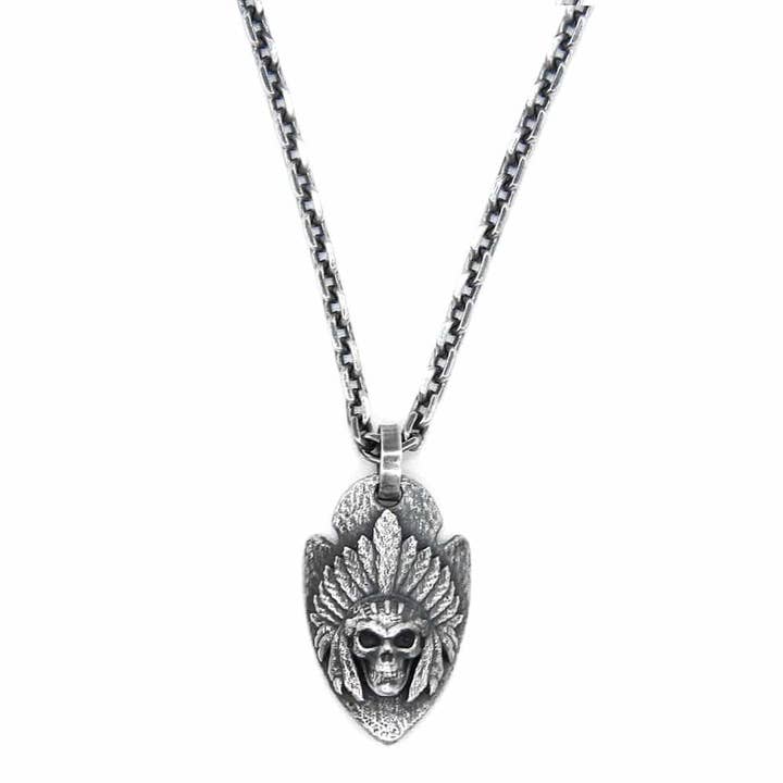 Indisk hårbotten Silver halsband för wholesale av Orus bijoux men