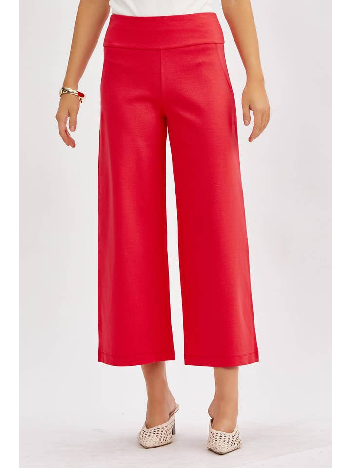 Dear Scarlett - Wholesale Pants - Women's - Magic Wide Cropped Pants