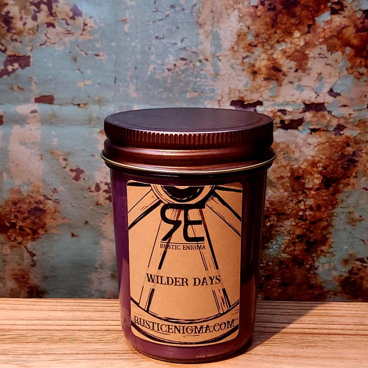 Wilder Days 8 oz Candle for wholesale by Rustic Enigma