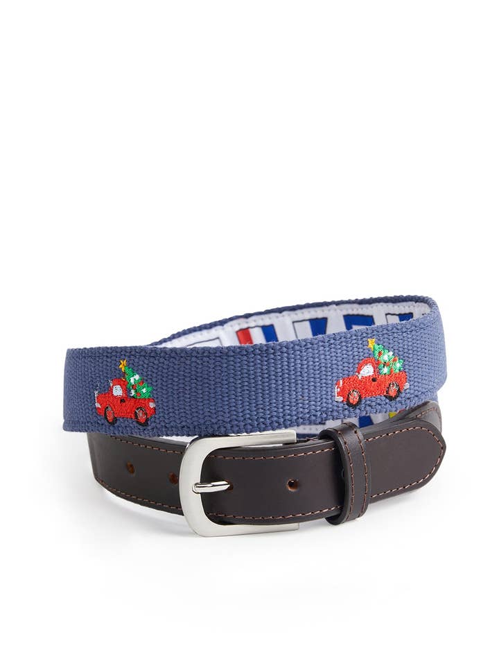 Bowsprit Belt Nantucket Navy with Christmas Delivery for wholesale by Castaway Clothing Nantucket Island