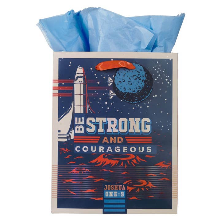 Sac Cadeau MD Fort et Courageux Josué 1:9 pour la vente par Christian Art Gifts