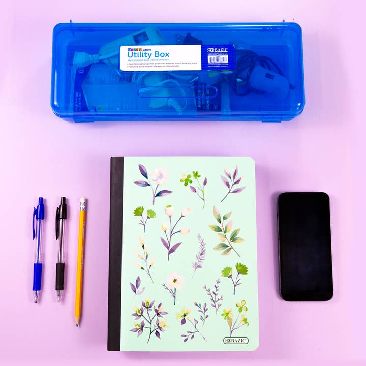 BAZIC Products - Wholesale Notebook - C/R 100 Ct. Floral Composition Book5