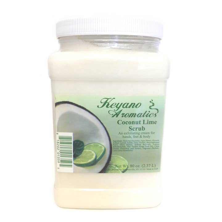 Coconut Lime Scrub 80 oz. for wholesale by Keyano Aromatics