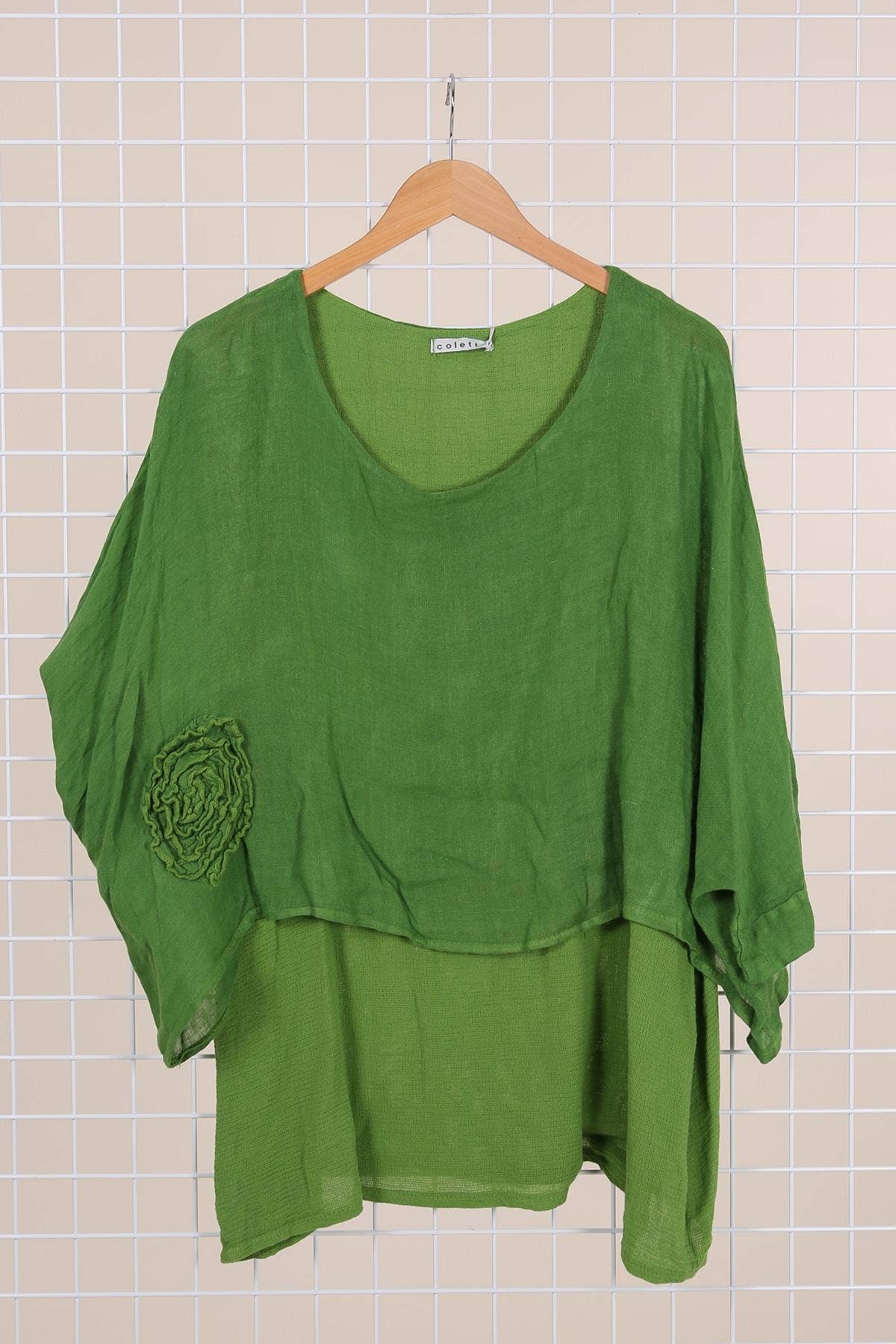 la maison des fibres naturelles - Wholesale Tunic - Women's - Linen tunic lined with cotton 87070 50% linen 50% cotton1