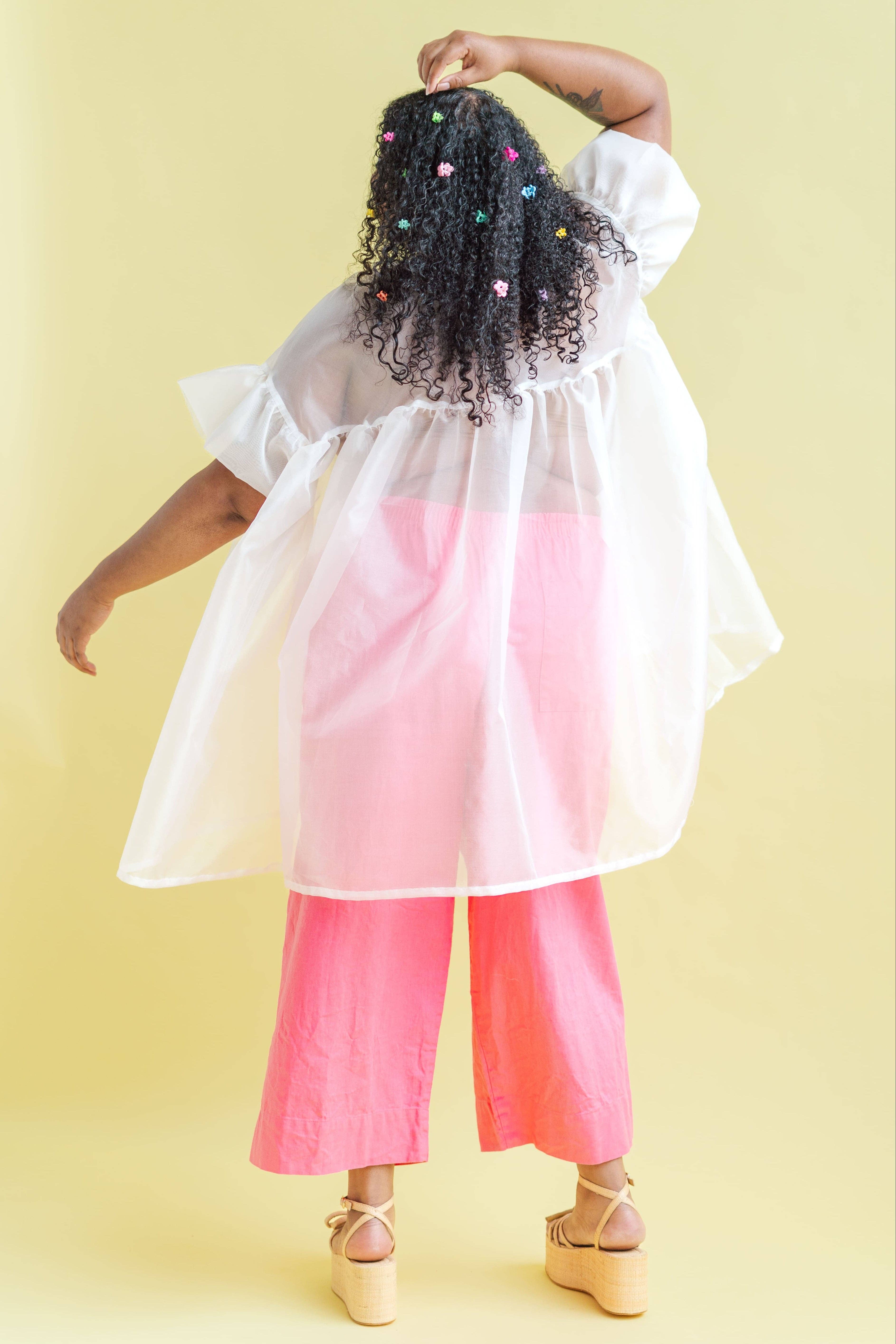 Nettle Studios - Wholesale Pants - Women's - Size Inclusive Plus Size Wide Leg Pant Bubblegum Pink Linen8