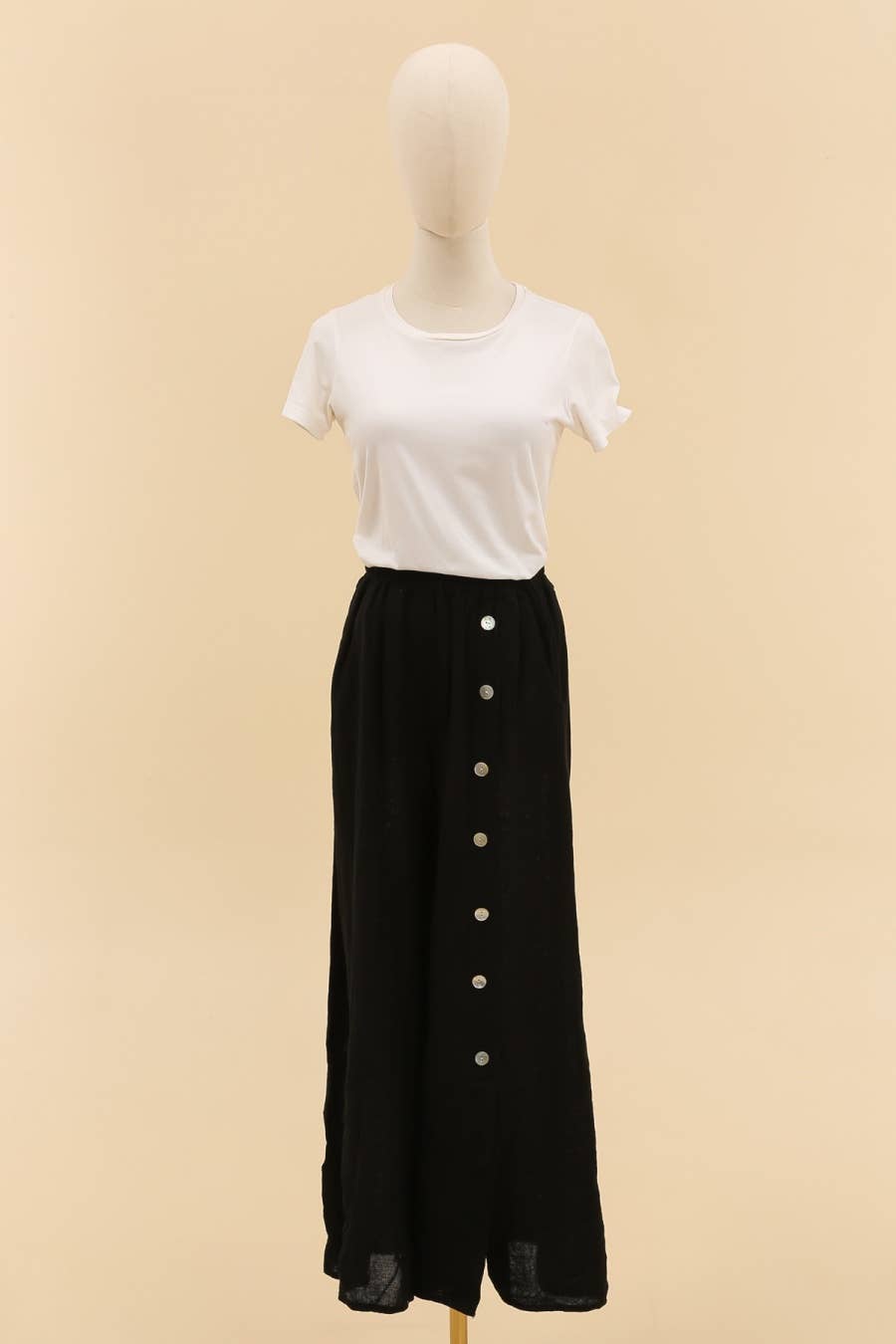 LÉA & LUC - Wholesale Pants - Women's - Trousers in 50% cotton 50% linen REF. 800720