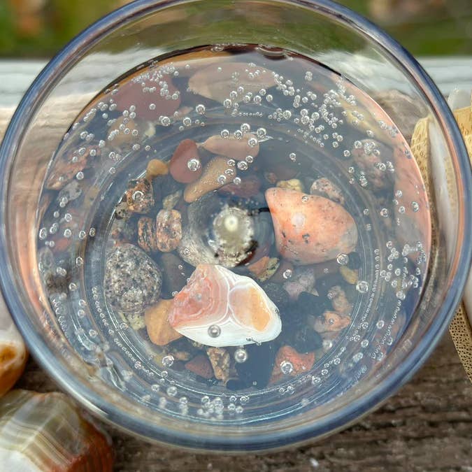 Devonian Coast - Wholesale Novelty Candle - Lake Superior Agate Gel Candle – Medium 6oz Wax3