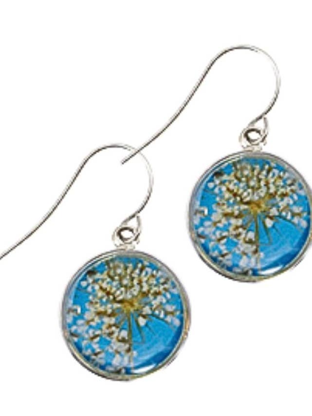 Laceflower on Belize Breeze Petite Round Earrings for wholesale by Shari Dixon