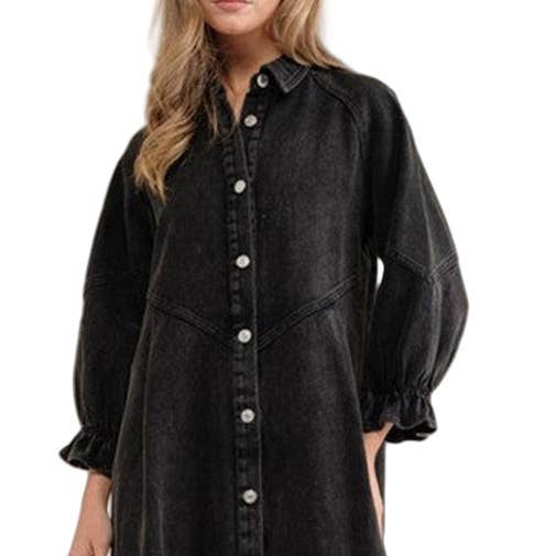 Lantern Sleeve Denim Dress Women Multiple Colors N5A117 and other Purchase Wholesale ln117. Free Returns & Net 60 Terms on Faire trending on Faire.