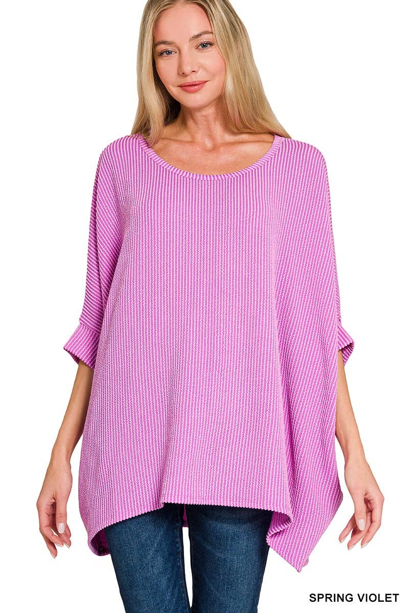 Vanilla Monkey - Wholesale Knit Top - Women's - Raised Rib Bat Sleeve Top13