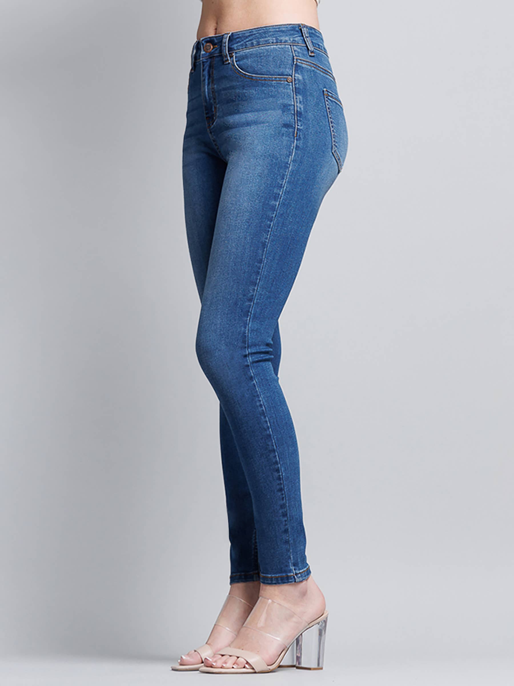 MEDIUM OPEN PACK High Rise Classic Ankle Skinny Jeans WEP3105  for wholesale on Faire8