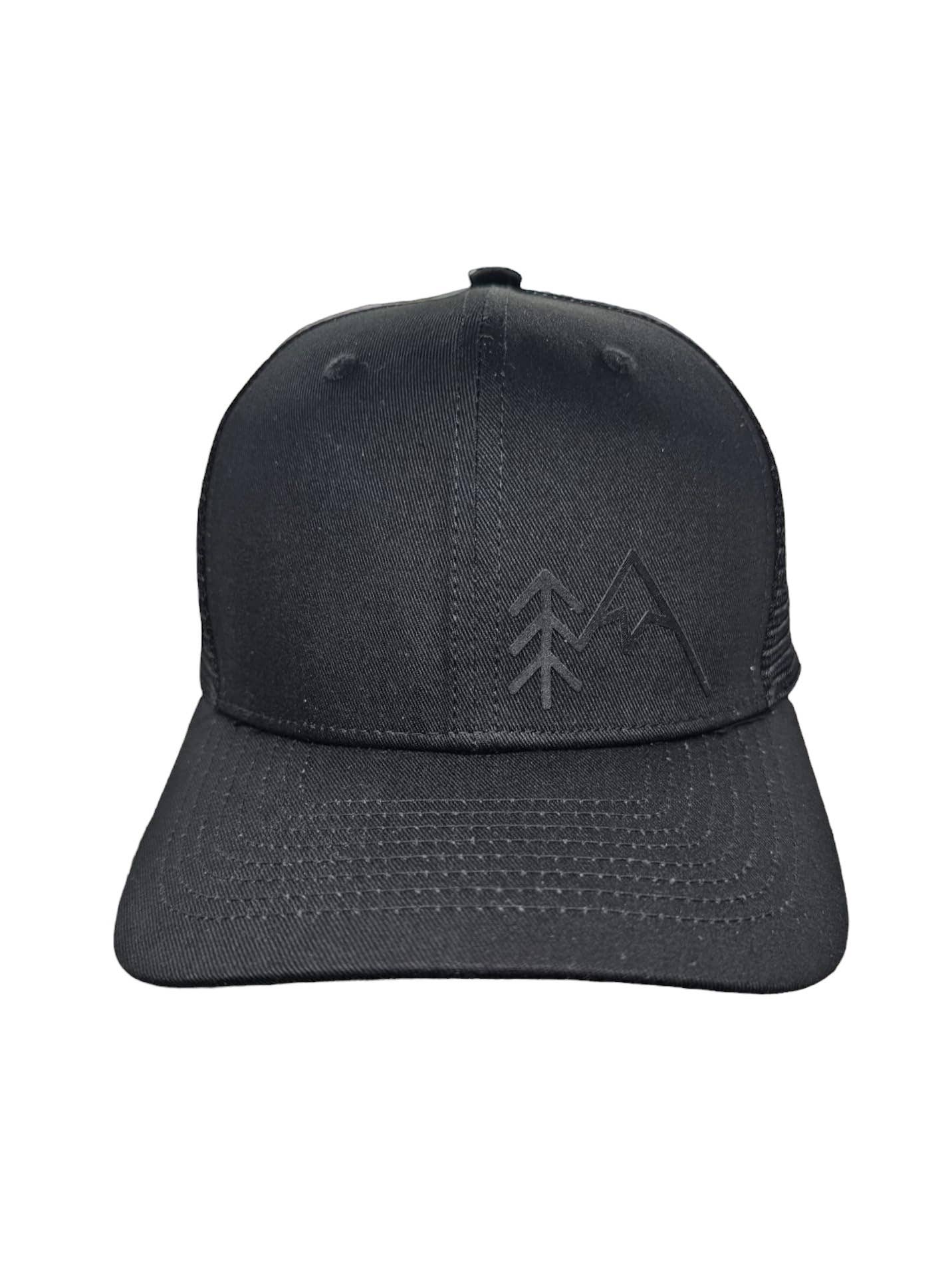 PNW Apparel - Wholesale Trucker Hat - Unisex - Mountains Trees Trucker Hat - Mesh Back Snapback Cap3