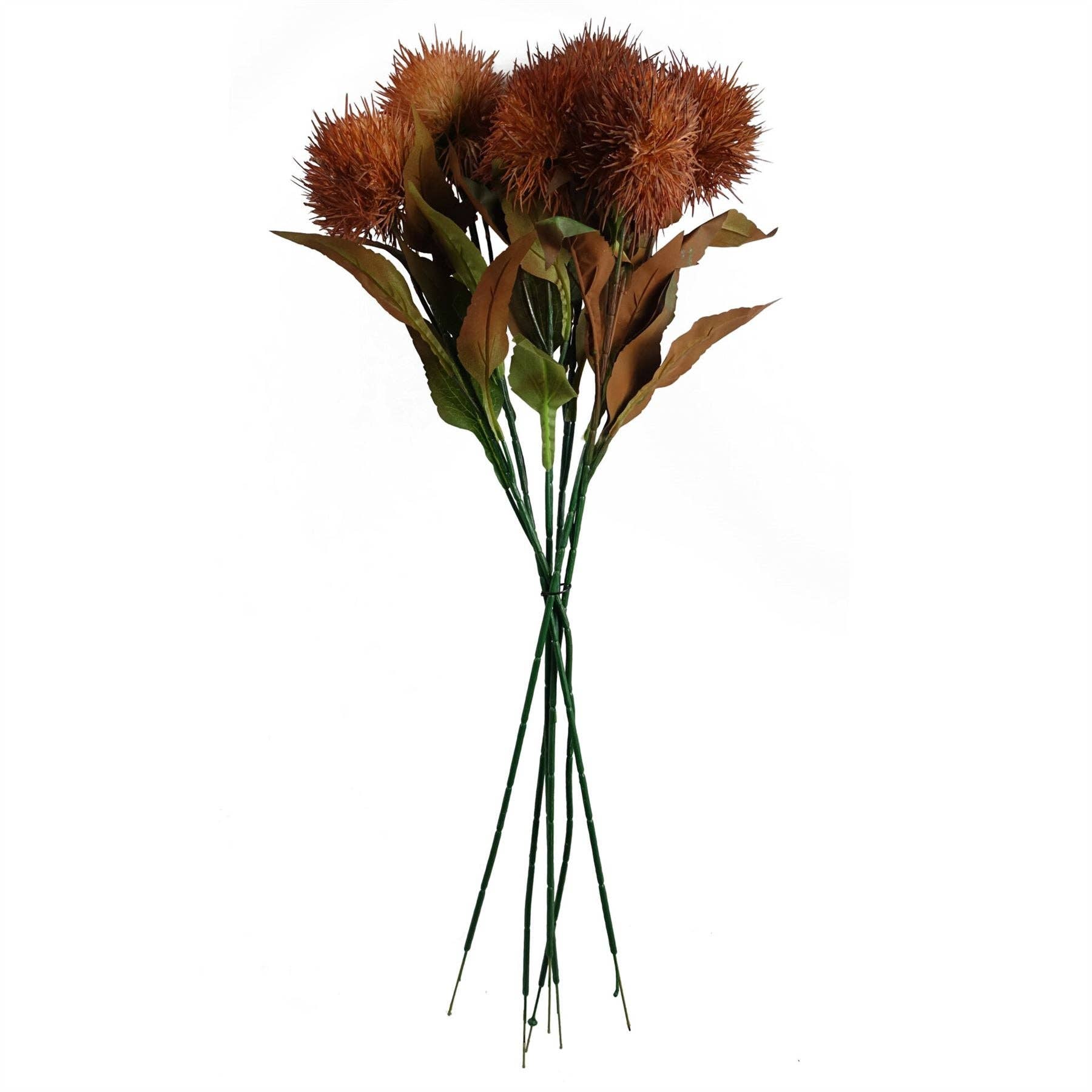 Leaf Design UK LTD – Engroshandel Kunstige blomster – 70cm Globe Thistle Gul kugle Kunstig Blomsterstilk6