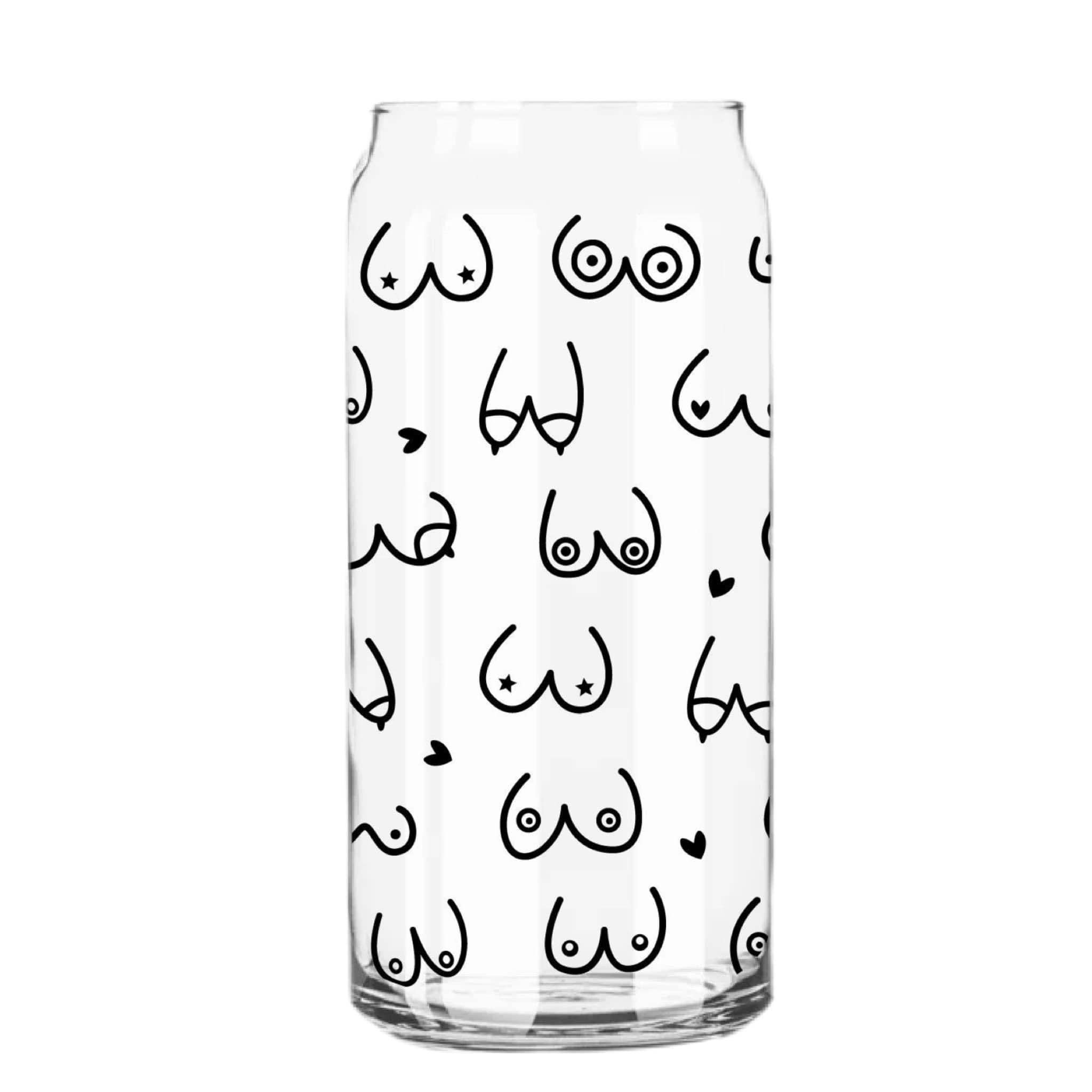 Smile Graphics and Design - Wholesale Drinking Glass/Cup - Take Care of Your Girls Glass Cup with clear straw and bamboo lid0