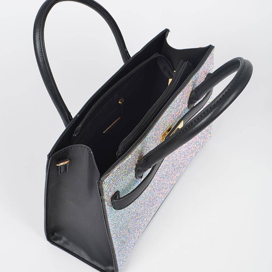 3AM BY H&D ACCESSORIES - Wholesale Top Handle Bag - Women's - Rhinestone Top Handle Satchel Bag5