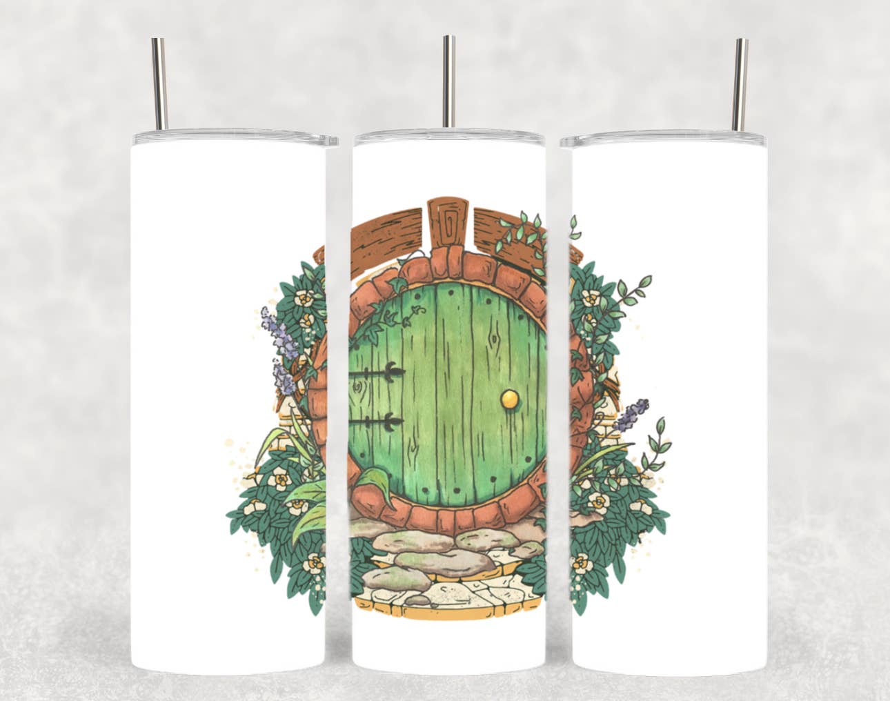The Geek Boutique - Wholesale Insulated Mug/Tumbler - LOTR Hobbit Door Adventure Book Movie Tumbler
