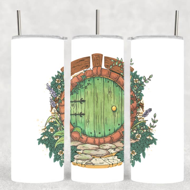 The Geek Boutique - Wholesale Insulated Mug/Tumbler - LOTR Hobbit Door Adventure Book Movie Tumbler0