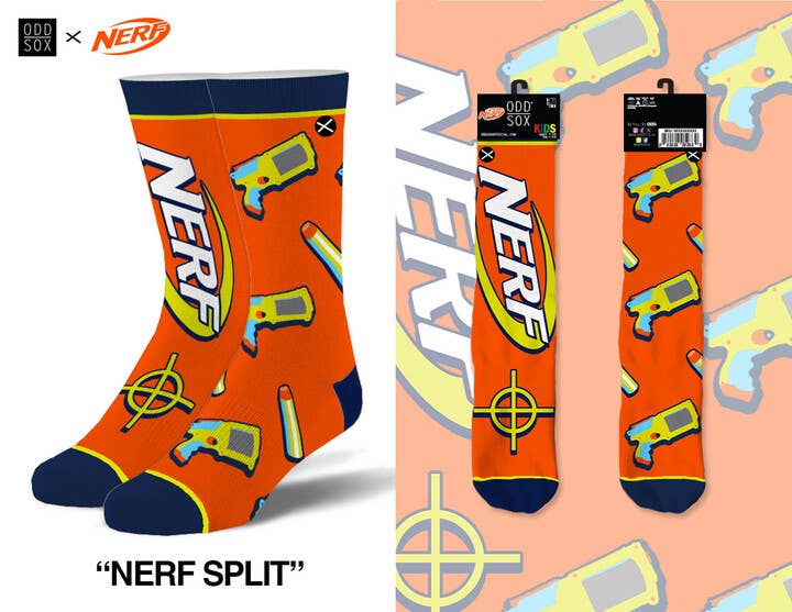 Odd Sox - Wholesale Socks - Kids - Nerf Split - Kids 7-100