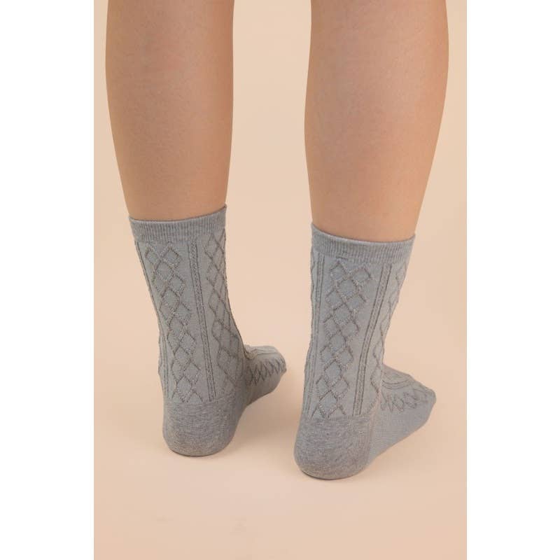 IVE - Wholesale Socks - Women's - Solid Argyle Crew Socks7