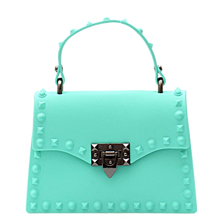 DASTI - Wholesale Top Handle Bag - Women's - Dasti Studded Handbags for Women Mini, Mint