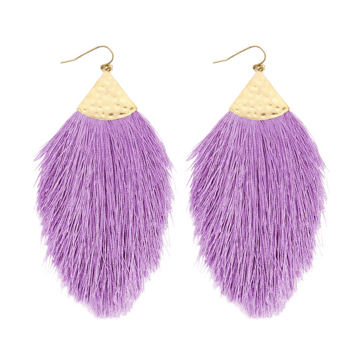 MYS Wholesale Inc - Wholesale Tassel Earrings - Tassel With Hammer Metal Hook Drop Earrings12