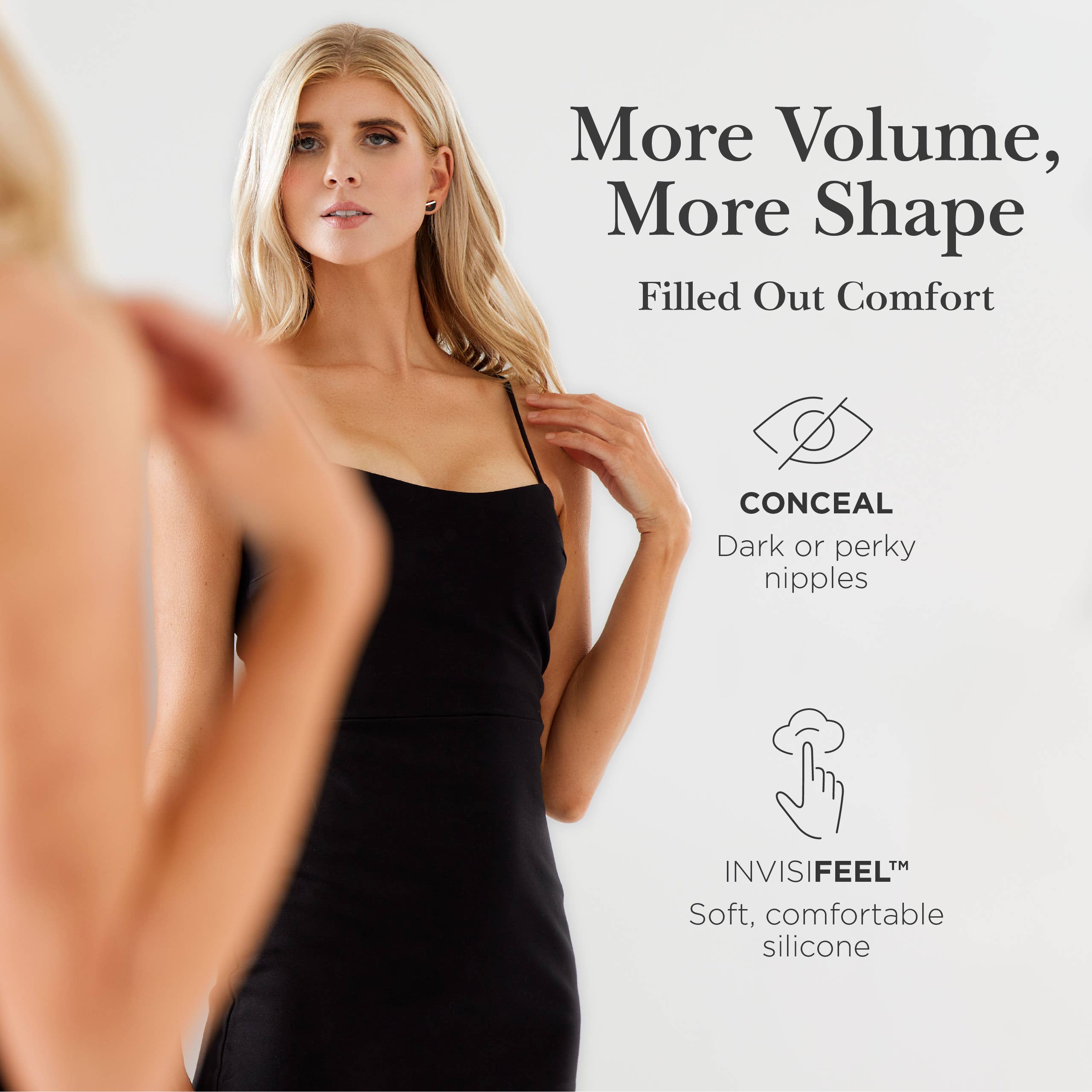 Nippies – Engroshandel Brystvortepads - Dame – Nippies Skin mobile silikone brystdæksler med ekstra dækning12