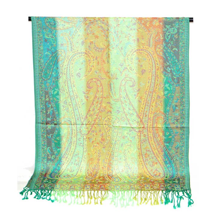 SERENITA - Wholesale Scarf - Women's - Pashmina Scarf Rainbow Color Reversible Shawl Wraps10