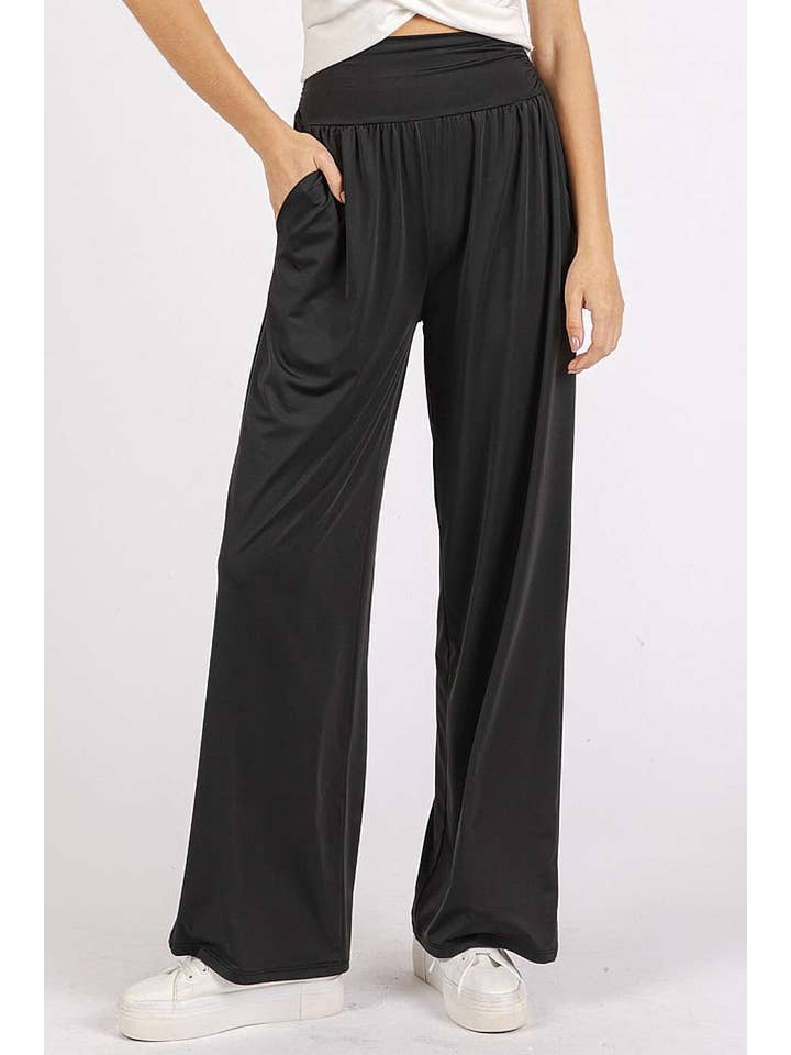 mittoshop - Wholesale Athletic pants – Women′s - YOGA AIR STRETCH BANDED WAIST STRAIGHT LEG PANTS12