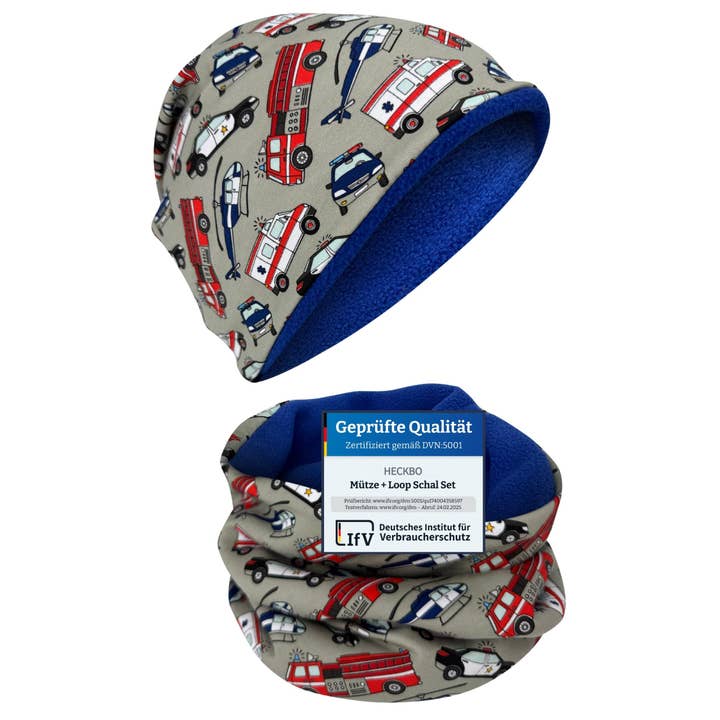 HECKBO - Wholesale Beanie - Kids - Kids Beanie Hat & Loop - Emergency Vehicles7