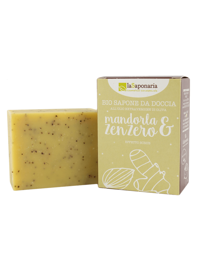 La Saponaria - Wholesale Bar Soap - Almond and Ginger Shower Soap (100 g)0