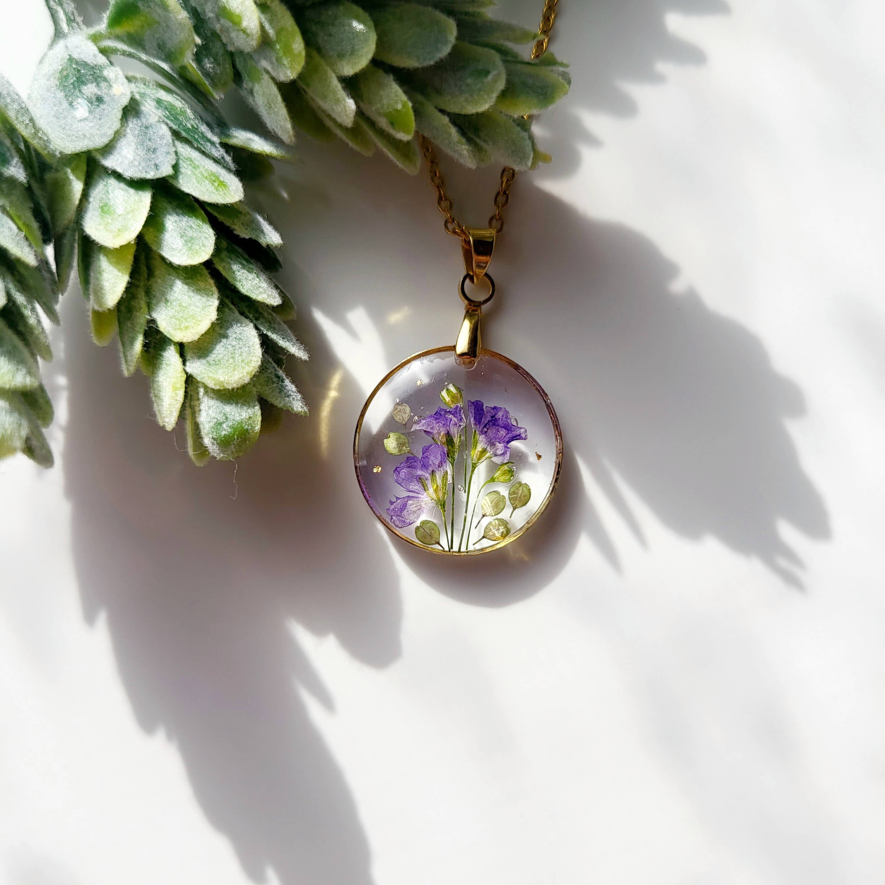 Rhodonco – Engroshandel Halskæde med vedhæng – September fødselsblomst halskæde - Morgenfrue2