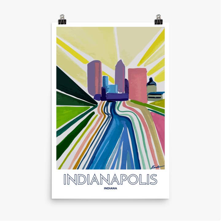 Promenade du canal d'Indianapolis pour la vente par Kim Lyon Design