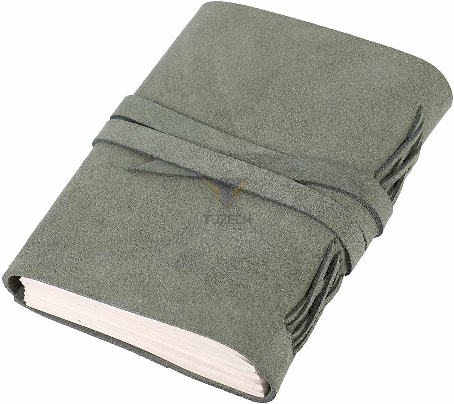 Tuzech Leather - Wholesale Journal/Diary - Tuzech Leather Journal Writing Notebook Antique Handmade Leather Bound Daily Notepad for Men/Women Unlined Paper for Art Sketchbook Travel Diary to Write in 7 Inches13