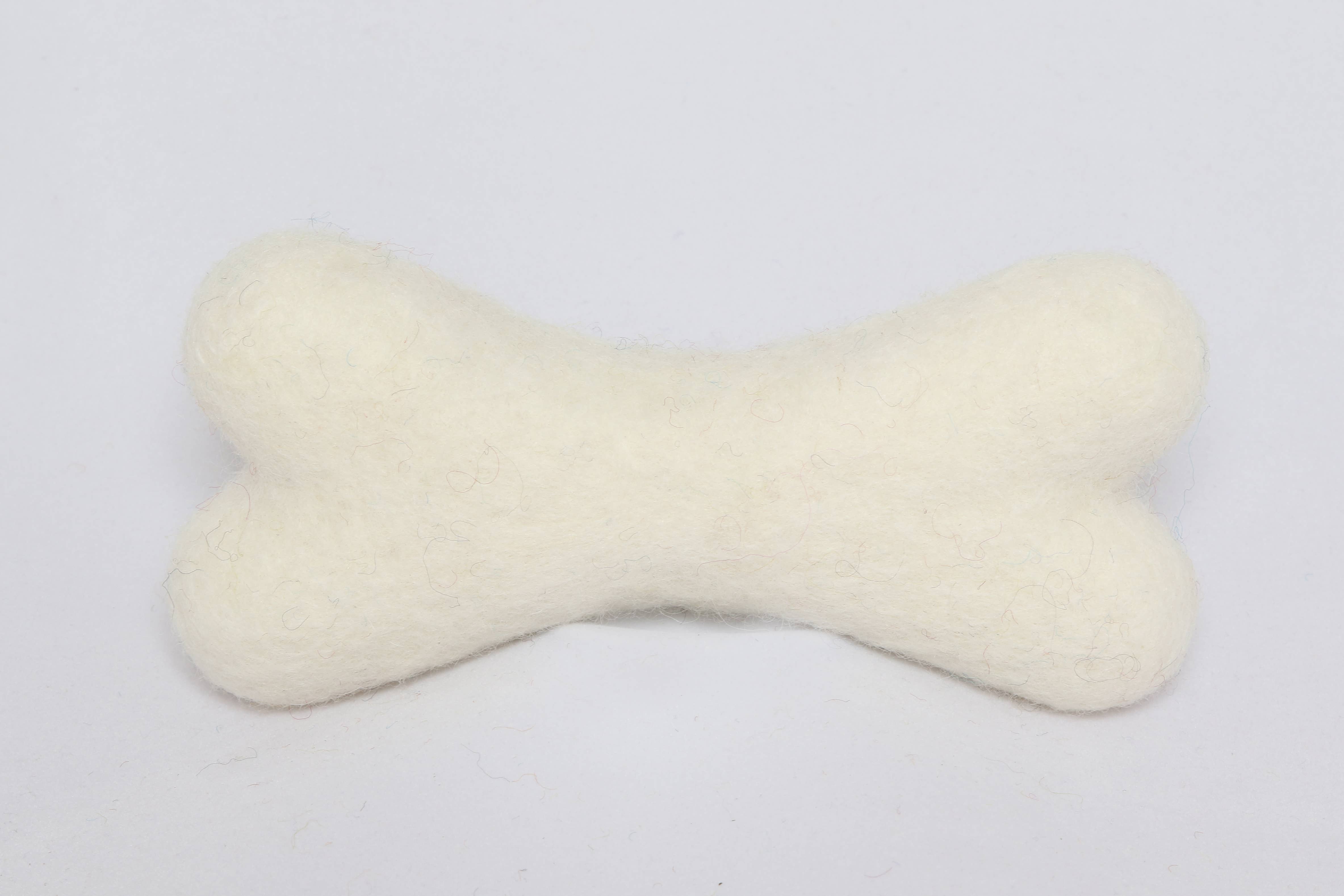 Fibres of Life - Wool & Felt - Wholesale Pet Toy - Dog - Felt Dog Bone Toy 12